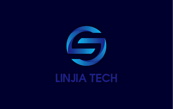 上海霖嘉电子科技logo设计案例_科技电子logo设计